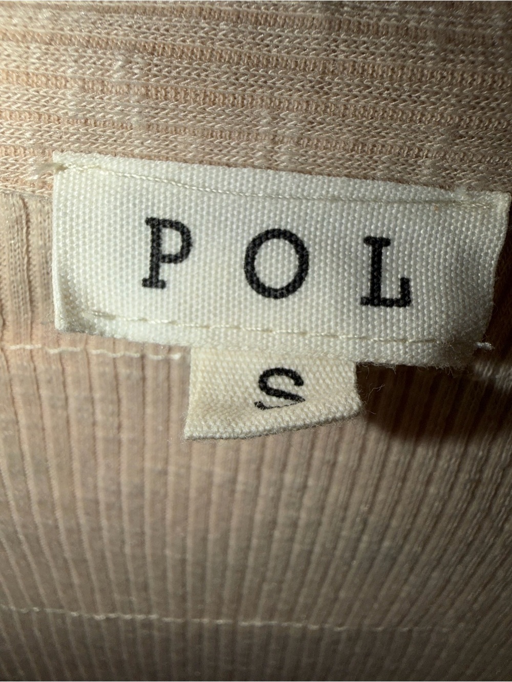 POL Cream Mixed Media Long-Sleeve Henley with Floral Patch Pockets - Picture 9 of 14